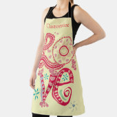 Hippie Groovy Liebe Sign Thunder_Cove Schürze (InSitu)