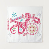 Hippie Groovy Liebe Sign Thunder_Cove Wandteppich (Vorderseite (Horizontal))