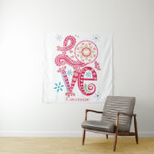 Hippie Groovy Liebe Sign Thunder_Cove Wandteppich (Beispiel)