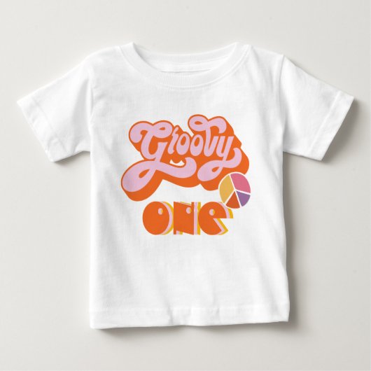 Hippie Groovy One Baby T - Shirt (Vorderseite)