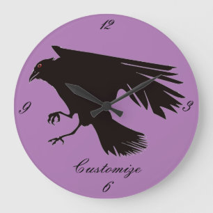 Hippie Groovy Psychedelic Design Thunder_Cove Große Wanduhr