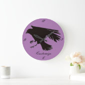 Hippie Groovy Psychedelic Design Thunder_Cove Große Wanduhr (Zuhause)