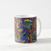 Hippie Groovy Psychedelic Design Thunder_Cove Kaffeetasse (VorderseiteRechts)