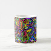 Hippie Groovy Psychedelic Design Thunder_Cove Kaffeetasse (Mittel)