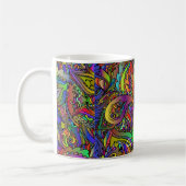 Hippie Groovy Psychedelic Design Thunder_Cove Kaffeetasse (Links)