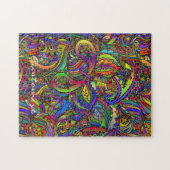 Hippie Groovy Psychedelic Design Thunder_Cove Puzzle (Horizontal)