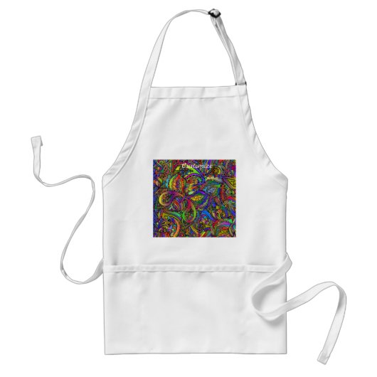 Hippie Groovy Psychedelic Design Thunder_Cove Schürze (Vorne)