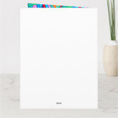 Hippie Groovy Ruhe und Liebe Karte (Rückseite)