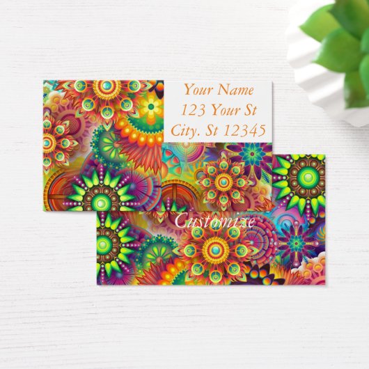 Hippie Groovy Techno Psychedelic Thunder_Cove (Schreibtisch)