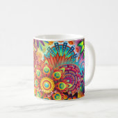 Hippie Groovy Techno Psychedelic Thunder_Cove Kaffeetasse (VorderseiteRechts)