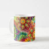 Hippie Groovy Techno Psychedelic Thunder_Cove Kaffeetasse (Vorderseite Links)