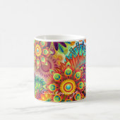 Hippie Groovy Techno Psychedelic Thunder_Cove Kaffeetasse (Mittel)