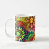 Hippie Groovy Techno Psychedelic Thunder_Cove Kaffeetasse (Links)