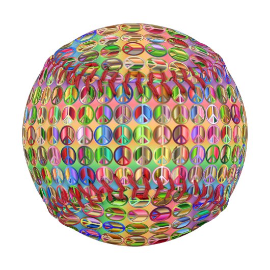 Hippie groovyThunder_Cove Friedenssymbole Baseball (Rückseite)