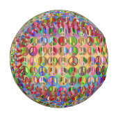 Hippie groovyThunder_Cove Friedenssymbole Baseball (Vorderseite Links)