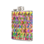 Hippie groovyThunder_Cove Friedenssymbole  Flachmann (Links)