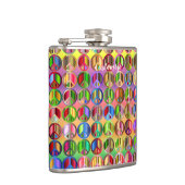 Hippie groovyThunder_Cove Friedenssymbole Flachmann (Rechts)