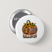 Hippie Halloween Button (Vorne & Hinten)