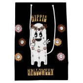 Hippie Halloween-Geschenktasche Mittlere Geschenktüte (Rückseite)