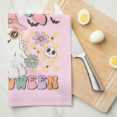 Hippie Halloween Geschirrtuch (Viertel Falte)