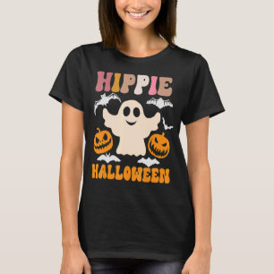 Hippie Halloween Ghost 60er 70er Costume Groovy Sp T-Shirt