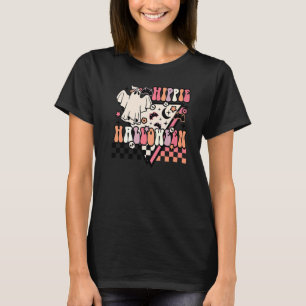 Hippie Halloween Ghost 60er 70er Costume Groovy Sp T-Shirt