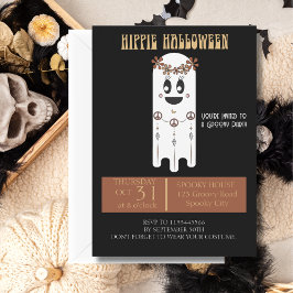 Hippie Halloween Ghost Einladung