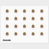 Hippie Halloween Herz-Aufkleber (Blatt)