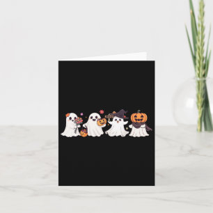 Hippie Halloween Niedlich Ghost Boo Spooky Saisonp Karte