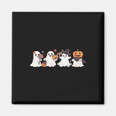Hippie Halloween Niedlich Ghost Boo Spooky Saisonp Magnet (Vorne)