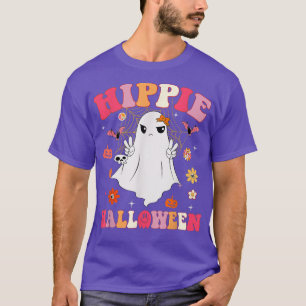 Hippie Halloween Niedlich Ghost Spooky Pumpkin Gro T-Shirt