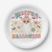 Hippie Halloween Pappteller (Vorderseite)