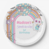 Hippie Halloween Pappteller (Vorderseite)