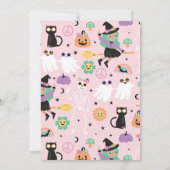 Hippie Halloween-Party Einladung (Rückseite)