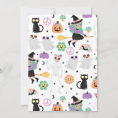 Hippie Halloween-Party Einladung (Rückseite)