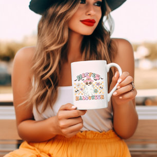 Hippie Halloween Retro Groovy Halloween Kaffeetasse