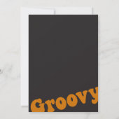 Hippie Halloween Retro-Kostüm-Party Einladung (Rückseite)