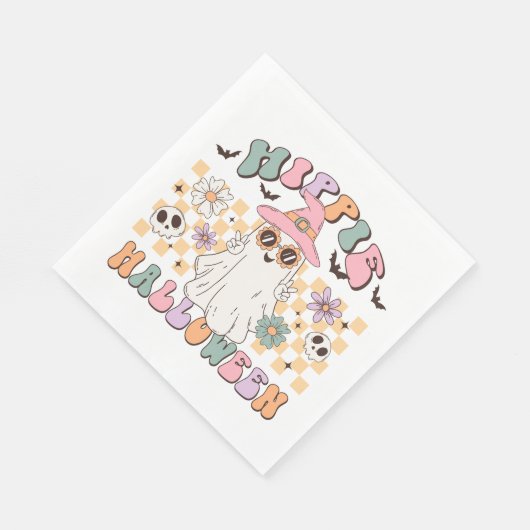 Hippie Halloween Serviette (Ecke)