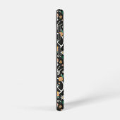 Hippie Halloween Skulls und Blume Muster Samsung Galaxy Hülle (Rechte Seite)