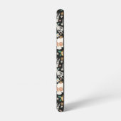 Hippie Halloween Skulls und Blume Muster Samsung Galaxy Hülle (Linke Seite)