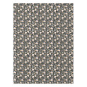 Hippie Halloween Skulls und Blume Muster Tischdecke (Vorderseite)