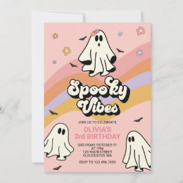 Hippie Halloween Spooky VIBES Einladung zum Geburt