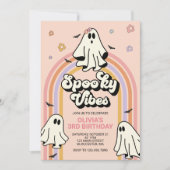 Hippie Halloween Spooky Vibes Geburtstag Einladung (Vorderseite)