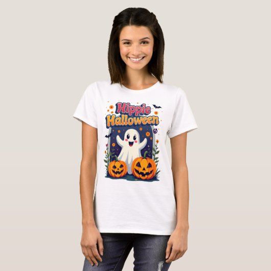 Hippie Halloween T-Shirt (Vorne ganz)