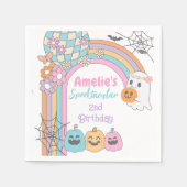 Hippie Hallowen Serviette (Vorderseite)