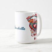 Hippie Heart Coffee 15 oz Tasse (VorderseiteRechts)