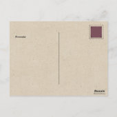 Hippie Heart Liebe Man Frau Vintag Personal Postkarte (Rückseite)