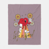 Hippie Hearth Design with Life ist eine gute Botsc Fleecedecke (Vorderseite)