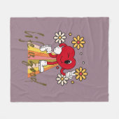 Hippie Hearth Design with Life ist eine gute Botsc Fleecedecke (Vorderseite (Horizontal))