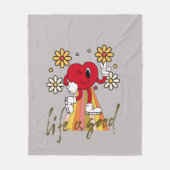 Hippie Hearth Design with Life ist eine gute Botsc Fleecedecke (Vorderseite)